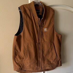 Carhartt LOOSE FIT WASHED DUCK INSULATED RIB COLLAR VEST